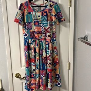 Disney Print LuLaRoe Amelia Dress